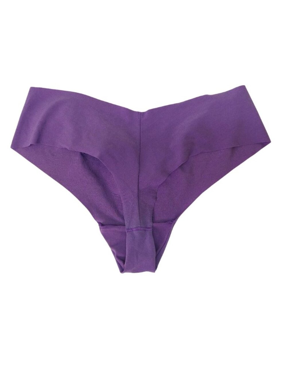 Victorias Secret Pink Seamless Purple Thong Underwear Size Small - Picture 2 of 4